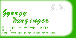 gyorgy wurzinger business card